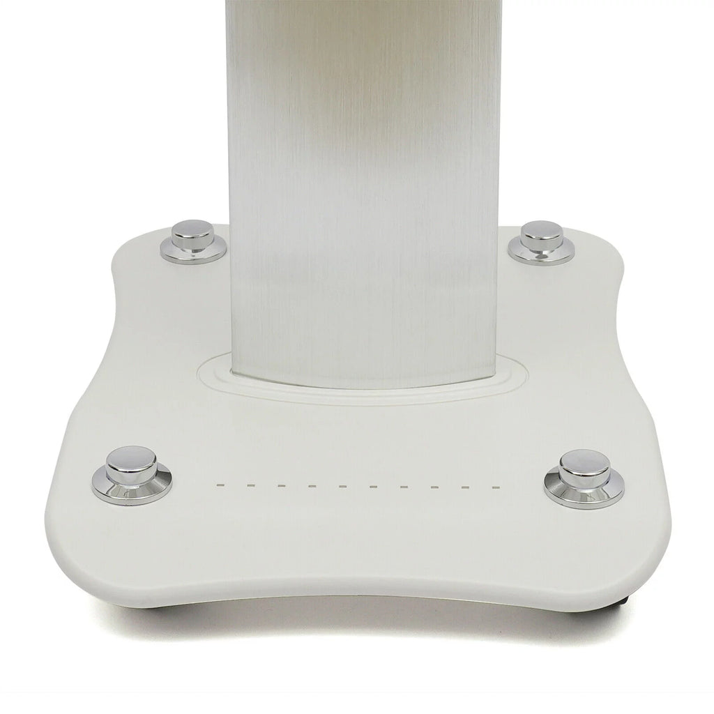 Rolling Trolley Cart Beauty Machine Stand, 4 Wheels Hair Salon Alluminum Alloy White Beauty Cart N137