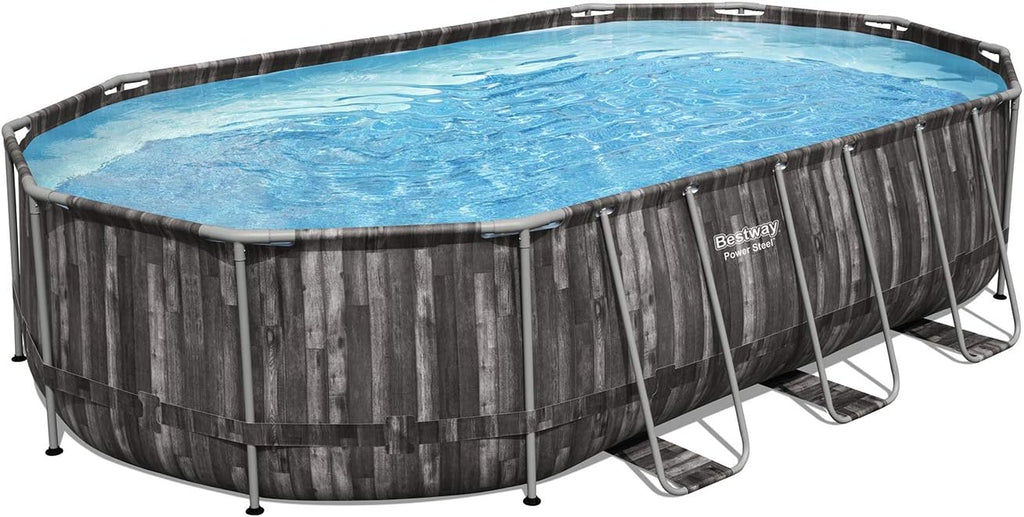 20 x 12 x 4 Foot Oval Above Ground Swimming Pool Set M690