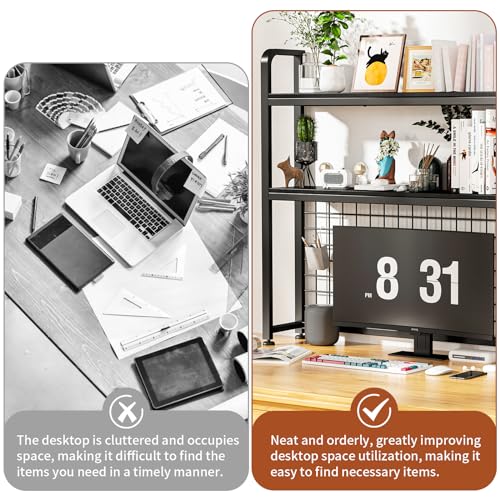2-Tier Wood Desktop Bookshelf P500