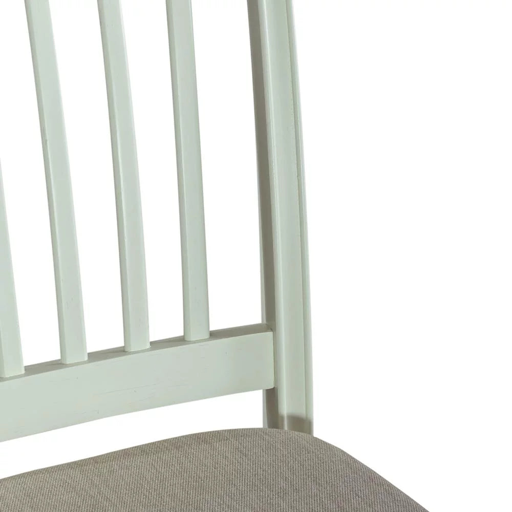 White Slat Back Counter Chair Set of 2 O53657