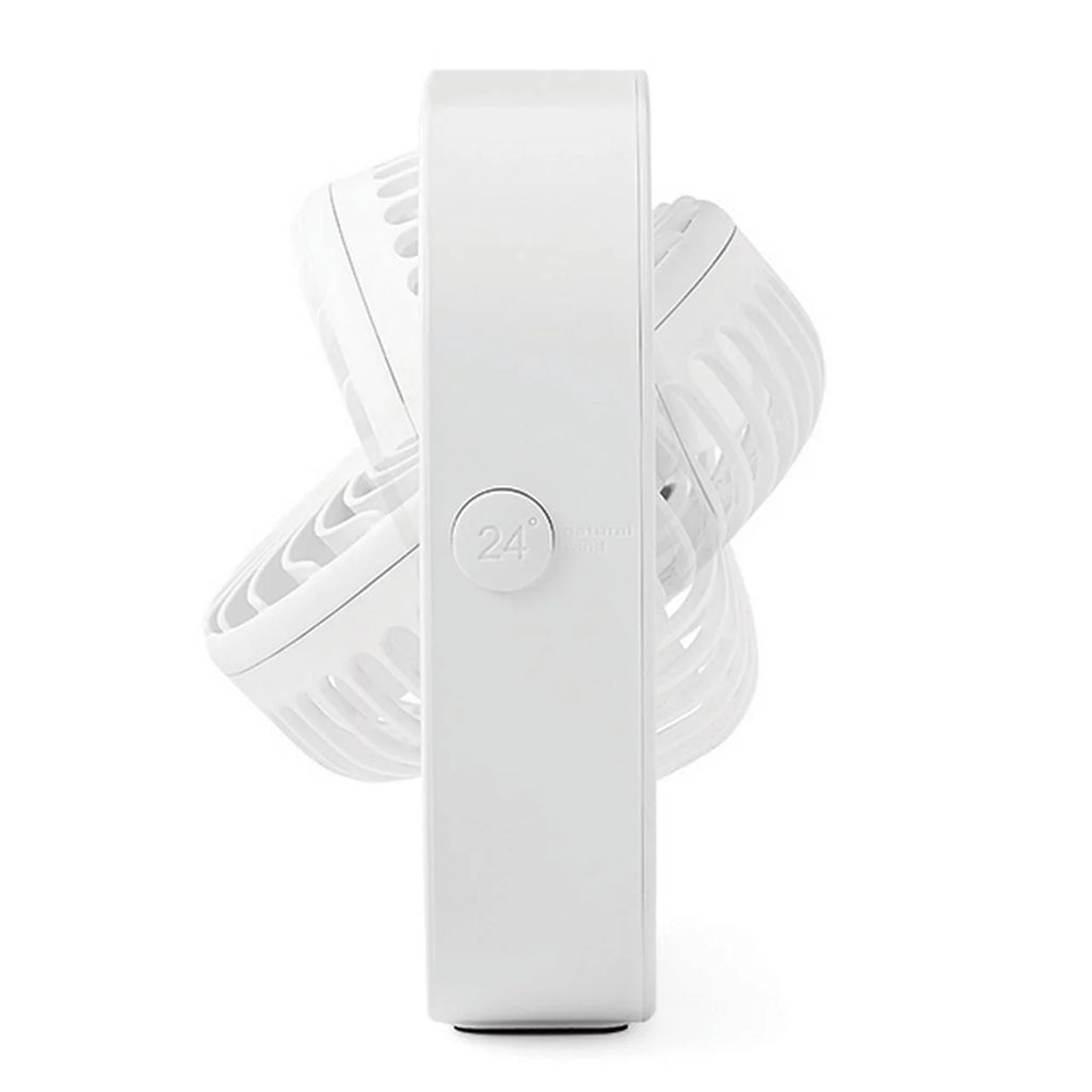 Black Portable Rechargeable USB Tabletop Fan Y988658