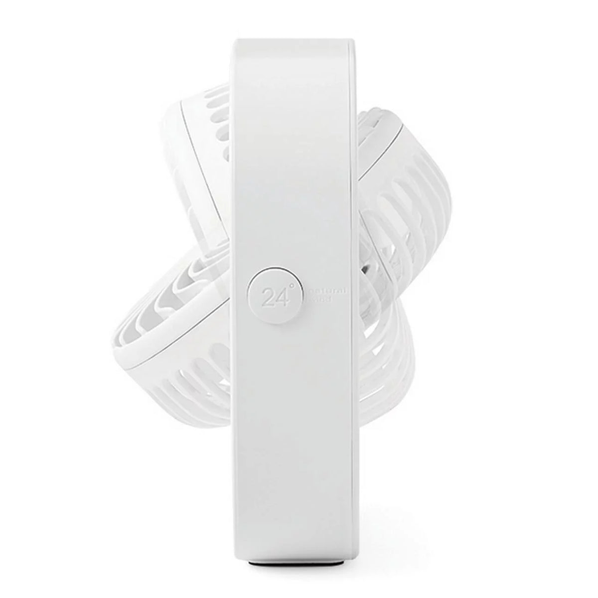 Black Portable Rechargeable USB Tabletop Fan Y988658