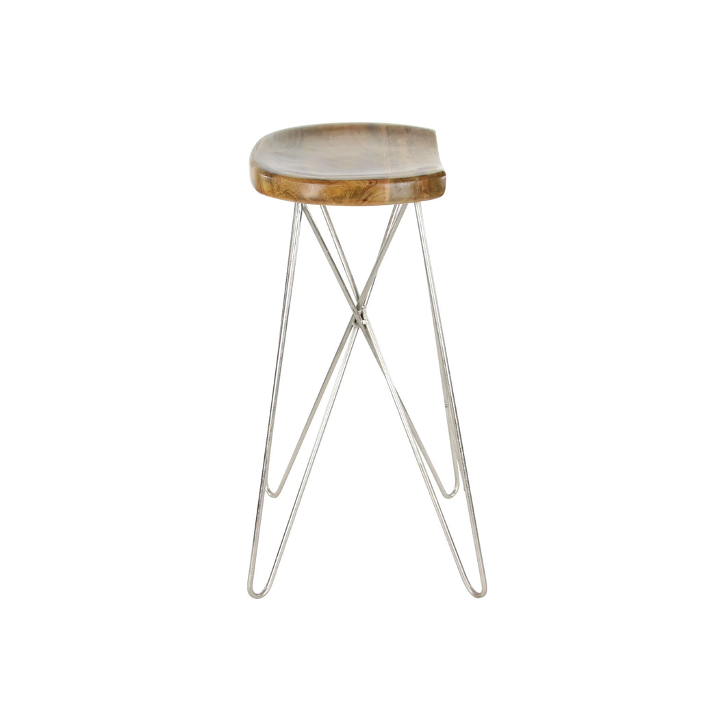 Brown Mango Wood Bar Stool D695915