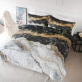 3 Piece Black Cat Pattern Duvet Cover Set (Twin) H9274