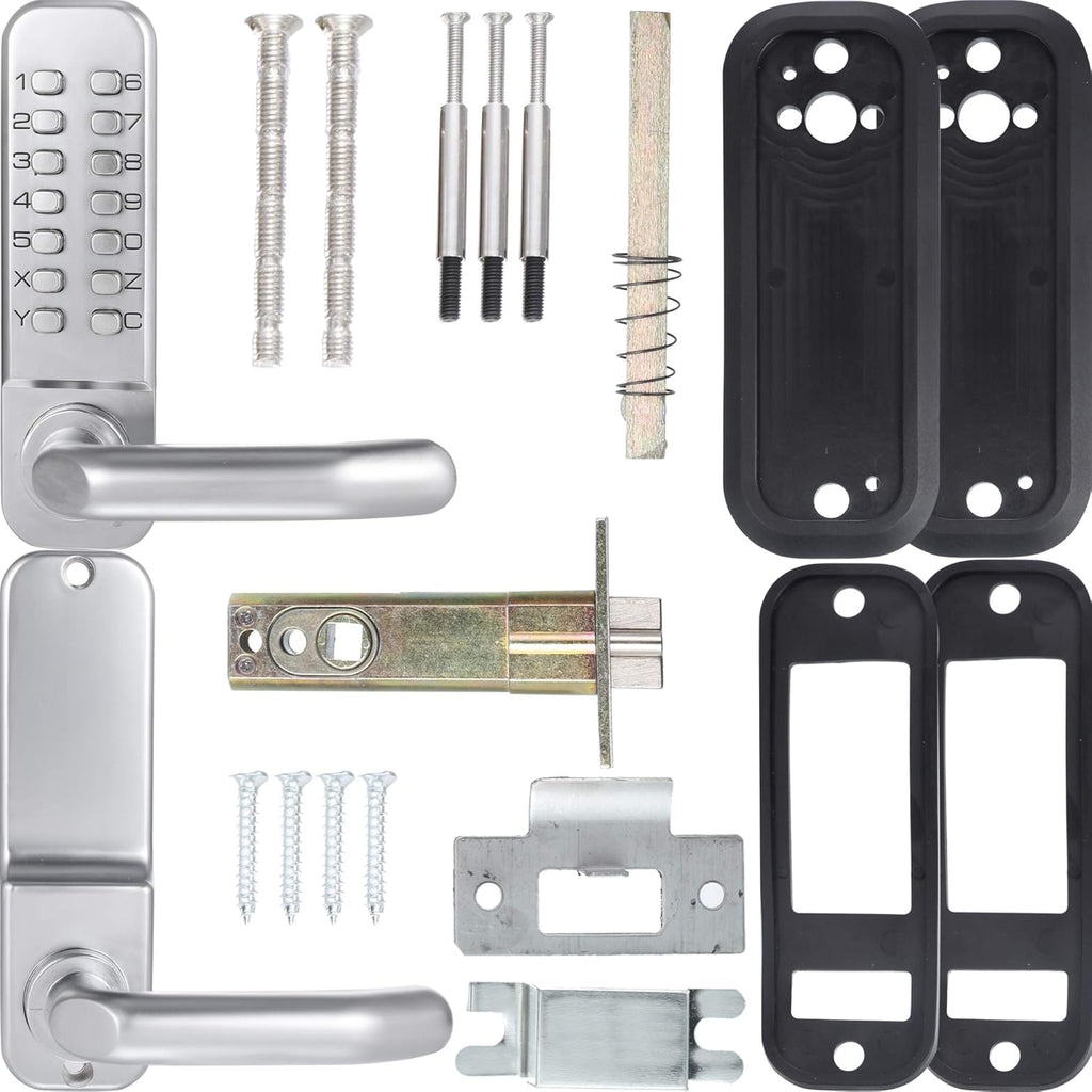 14 Digit Keypad Mechanical Door Lock Lever Set with 60mm Latch Y692