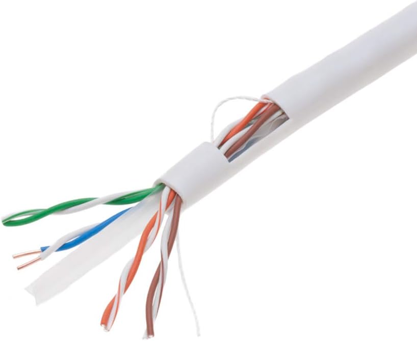1000ft CAT6 Solid UTP 23AWG Ethernet Cable Orange I94377