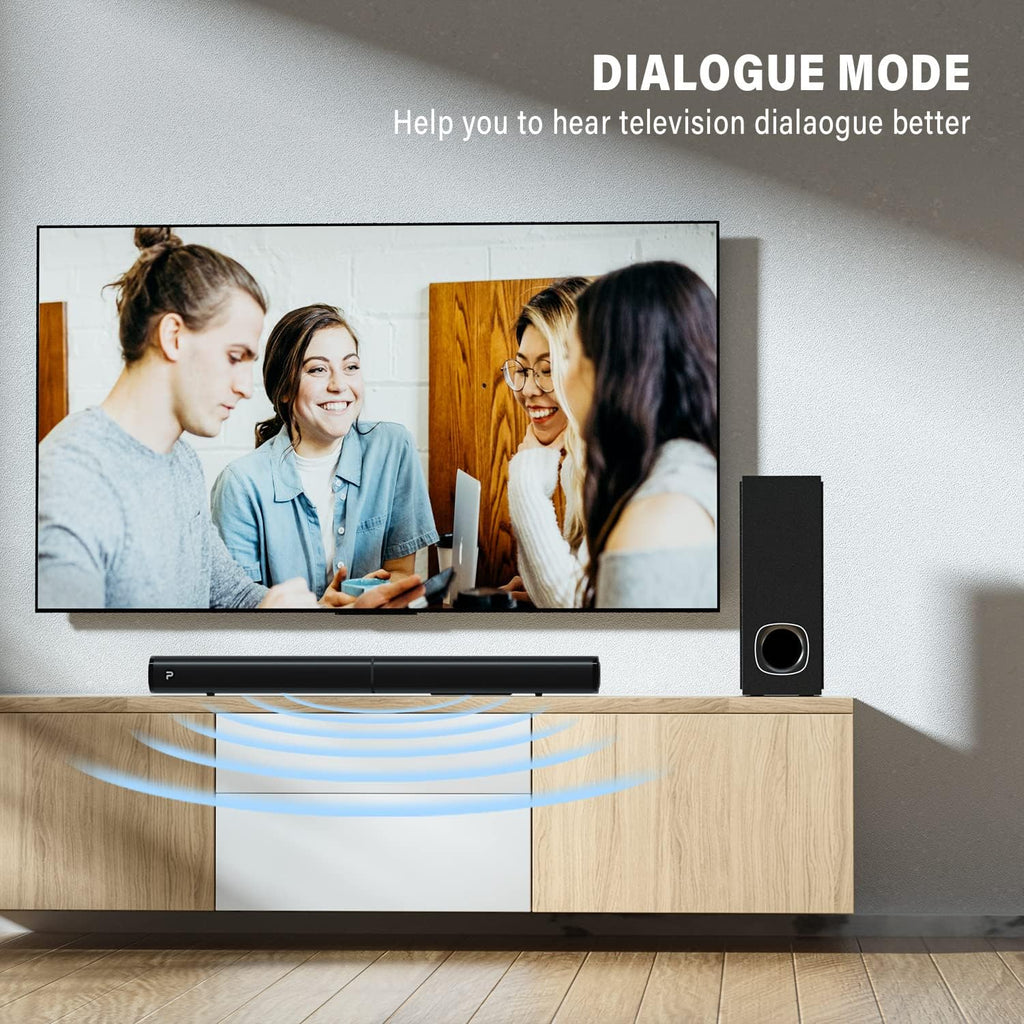 Sound Bars with Subwoofer, HDMI ARC, Bluetooth 5.0, Wall Mountable, Pack of 2 A178107