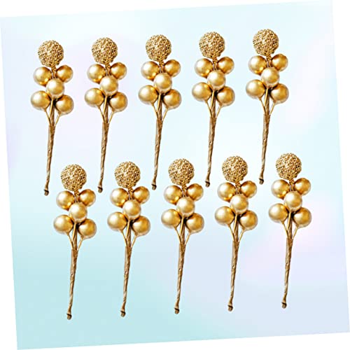 20 Pcs Red Berry Picks Artificial Christmas Decor O6102