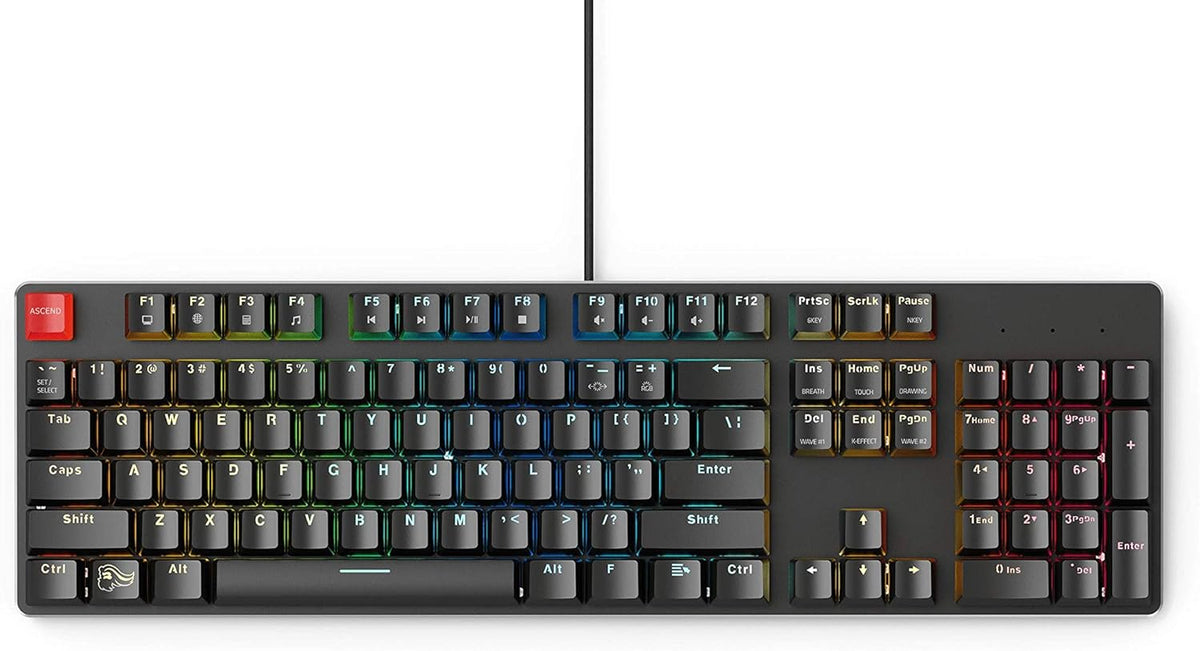 TENKEYLESS 87 Key RGB LED Backlit Mechanical Gaming Keyboard R3039