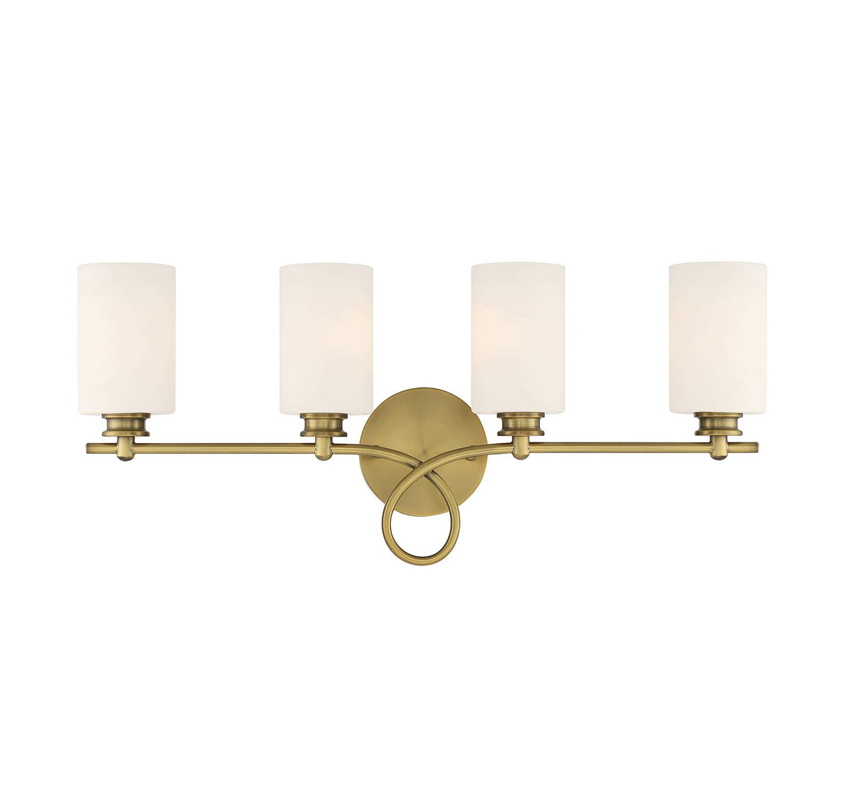 4 Light Warm Brass Bath Bar T12792