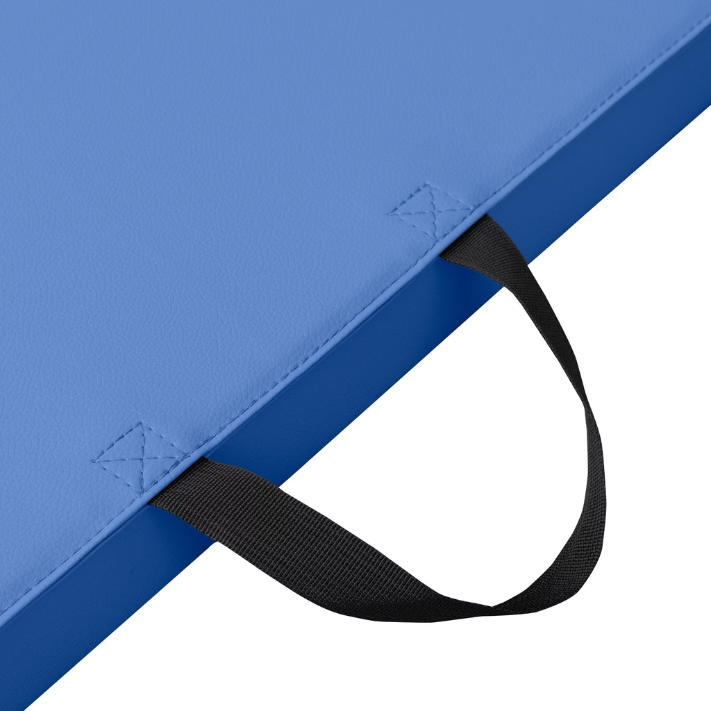 Black Tri-Fold Exercise Mat with Handles J316