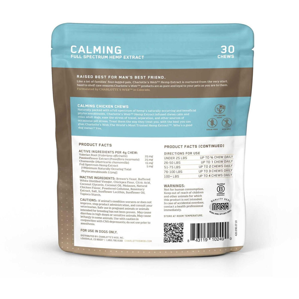 Calming Chews for Dogs D4572