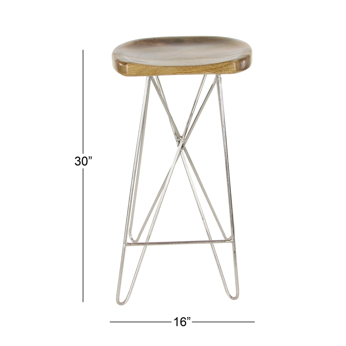 Brown Mango Wood Bar Stool D695915