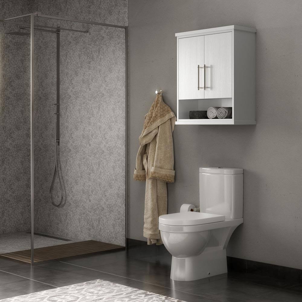 White Oak Bathroom Wall Cabinet V3697