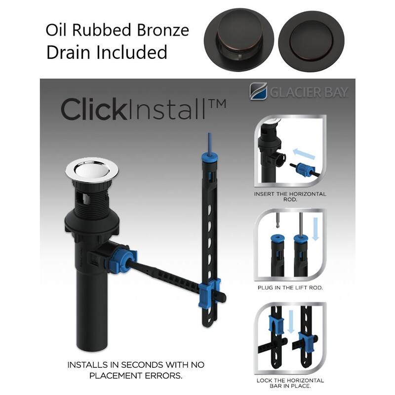 Bronze 2-Handle High-Arc Bathroom Faucet O80570