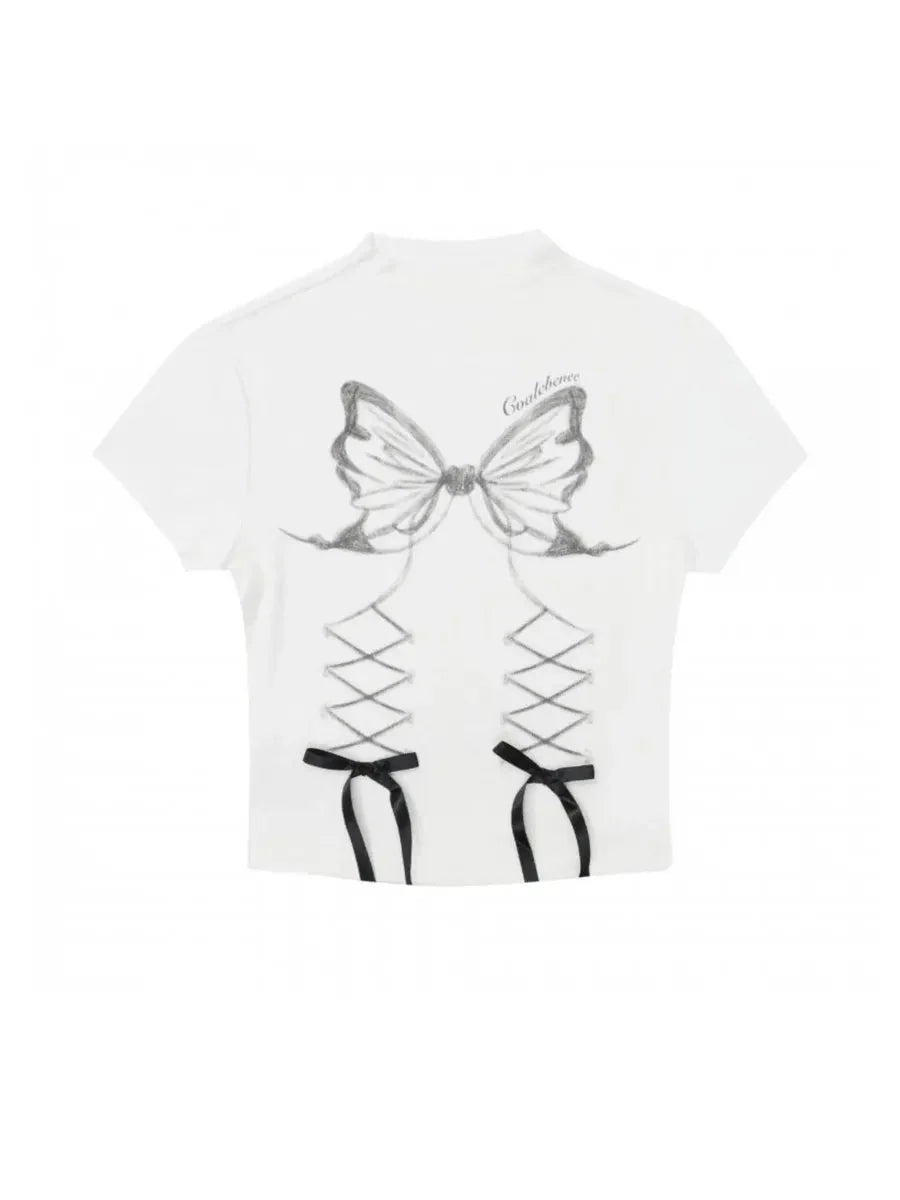Ribbon Butterfly Shirts P629