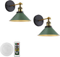 Dark Green 2-Lights Battery Wall Sconce Light Fixture K1605