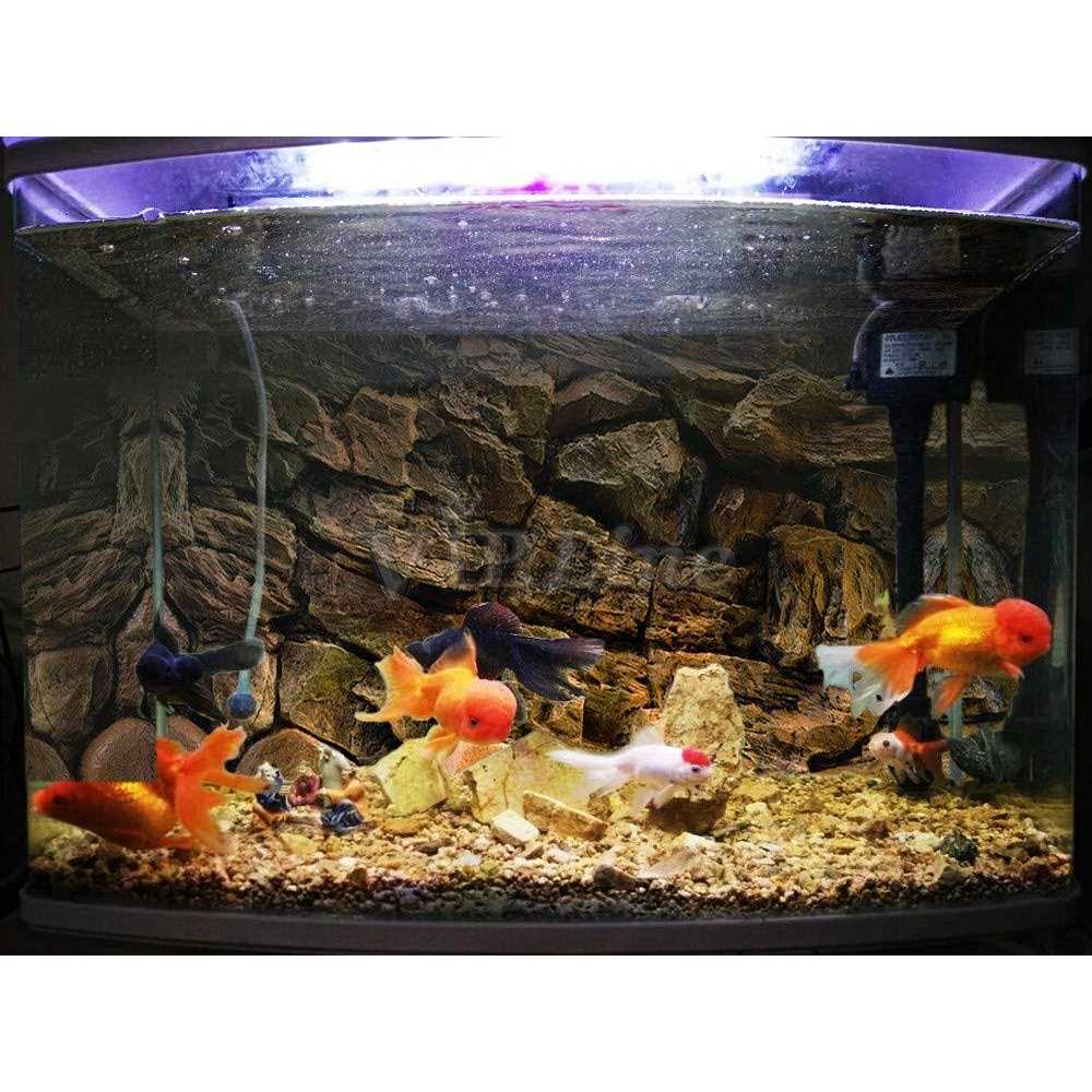 Rock Wall Aquarium Background Poster Fish Tank Decor Z589