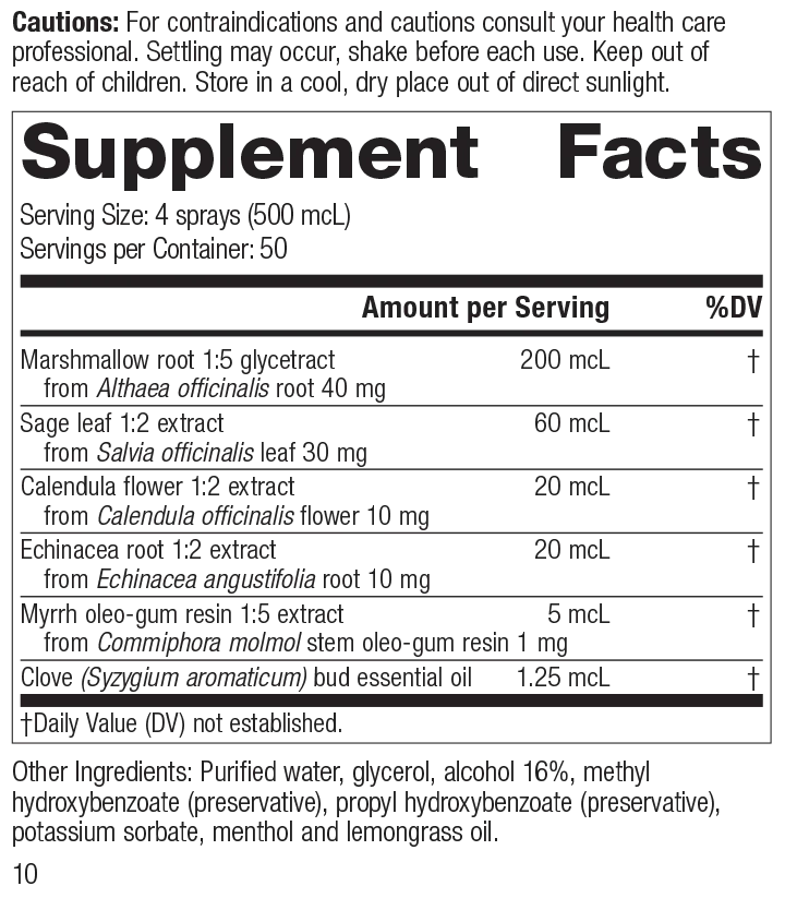 Herbal Throat Spray 25 mL R796