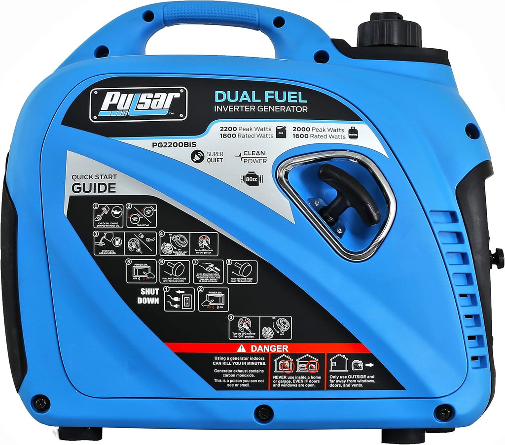 2,200W Portable Dual Fuel Quiet Inverter Generator R127