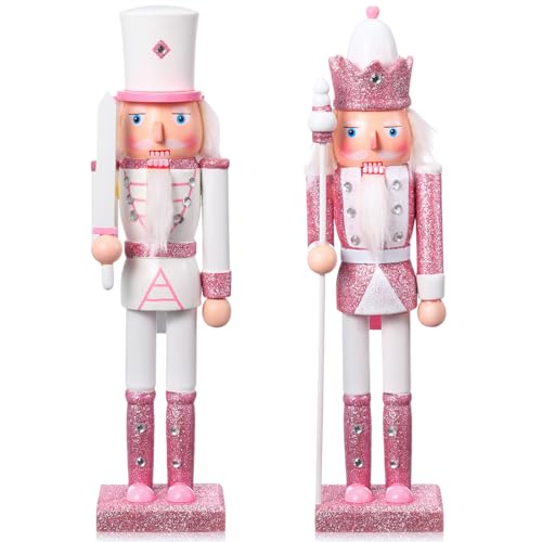 12'' Traditional Painted Wooden Nutcracker Soldier Figure Decor N3043