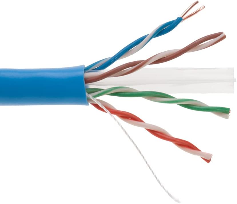 1000ft CAT6 Solid UTP 23AWG Ethernet Cable Orange I94377