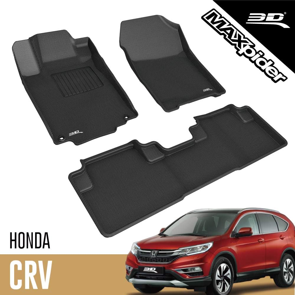 Custom Fit All-Weather Car Floor Mats Liners, Black H3522