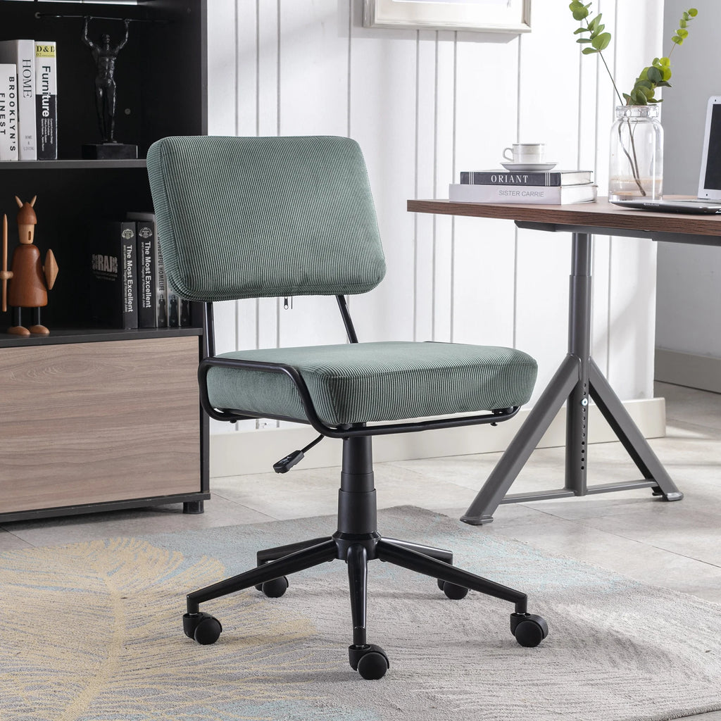 Adjustable Corduroy Desk Chair V79826