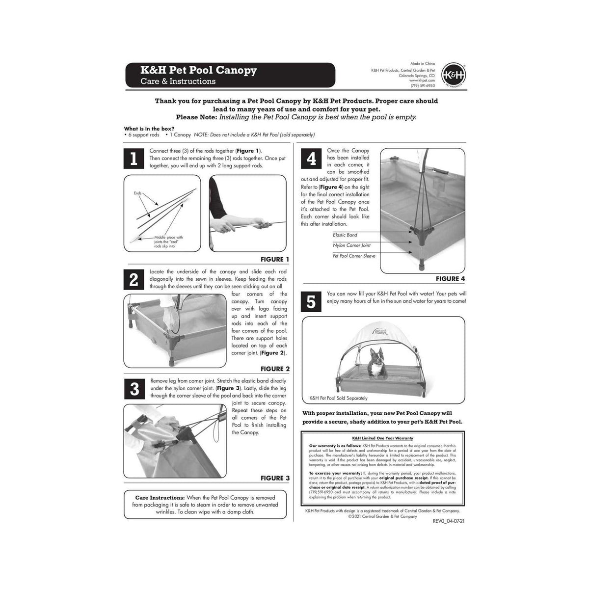 Pet Pool Canopy W4108