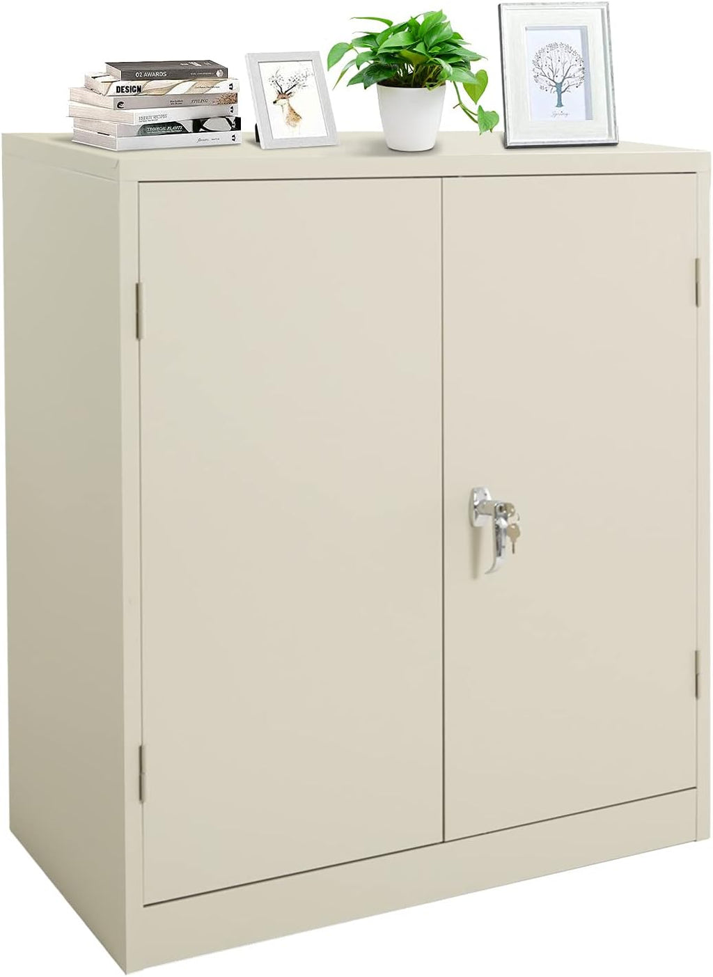 Lockable Metal Storage Cabinet with 2 Doors E34737