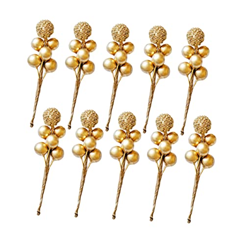 20 Pcs Red Berry Picks Artificial Christmas Decor O6102