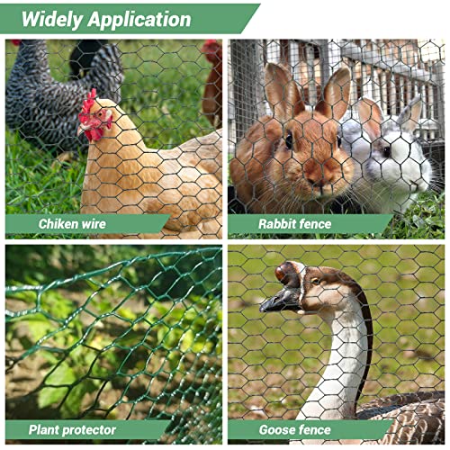 13.78 x 236 Inch Lightweight Galvanized Hexagonal Chicken Wire Mesh T40685