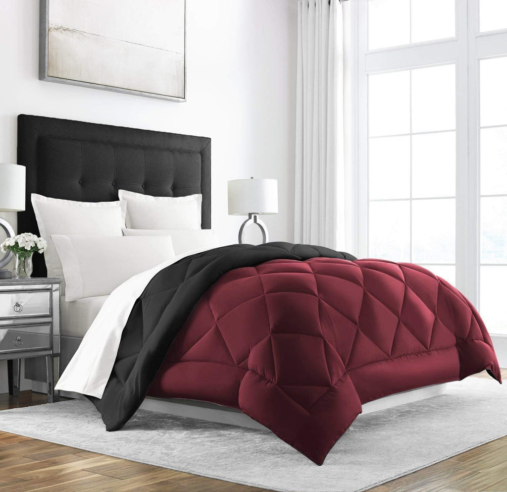 King Cal King Navy Reversible Down Alternative Comforter L52145