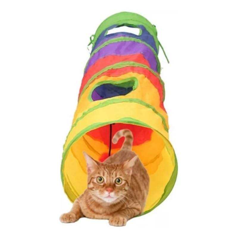 Cat Tunnel Interactive Rabbit Tunnel Toys Pet Toys Play Tunnels Crinkle Collapsible Pop Up Y4398