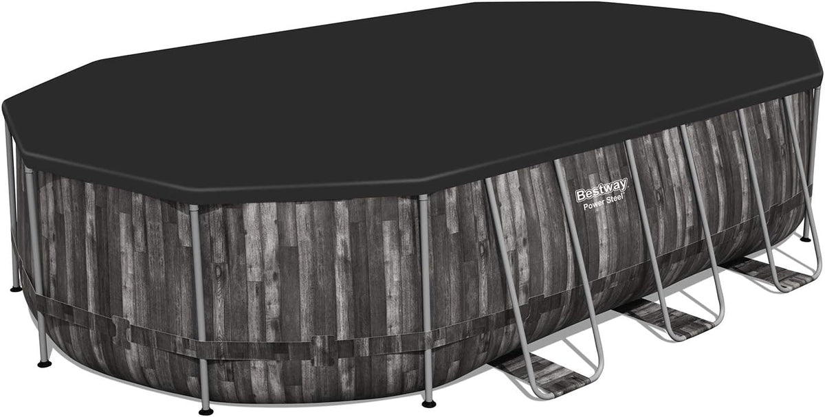 20 x 12 x 4 Foot Oval Above Ground Swimming Pool Set M690