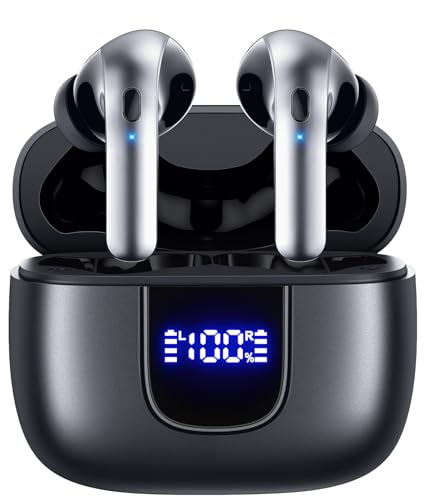 Wireless Earbuds Bluetooth 5.3 In-ear with Wireless Charging Case LED Power Display D2357