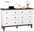 Black 6 Drawer Wood Dresser U76464