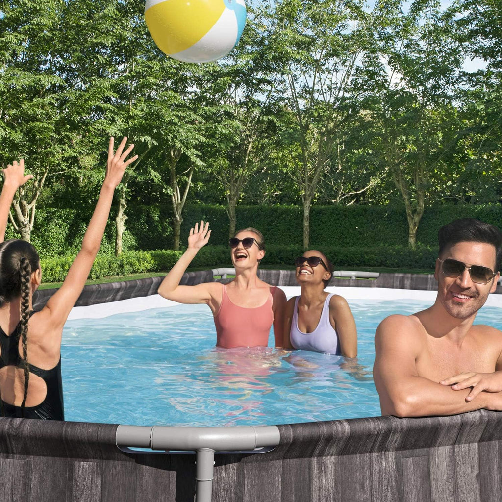 20 x 12 x 4 Foot Oval Above Ground Swimming Pool Set M690