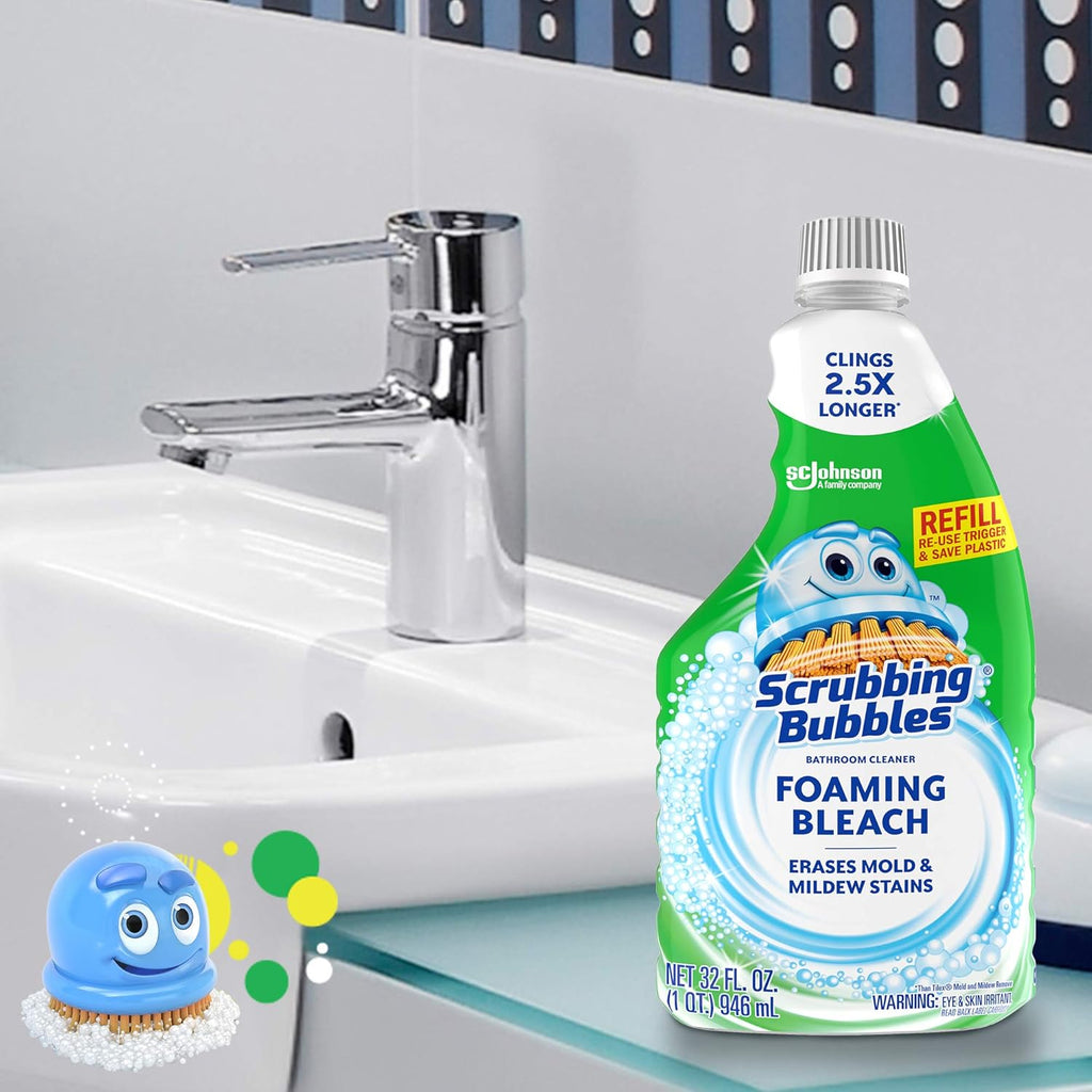 Foaming Bleach Bathroom Cleaner Refill Bottle 32 oz C216