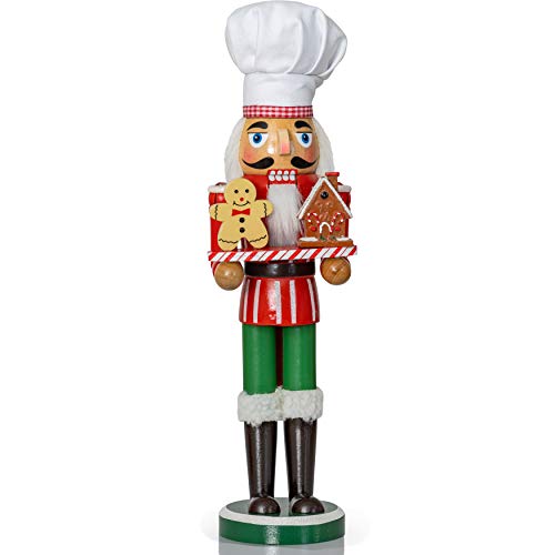 15" Wooden Chef Nutcracker Figure E9559