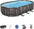 20 x 12 x 4 Foot Oval Above Ground Swimming Pool Set M690