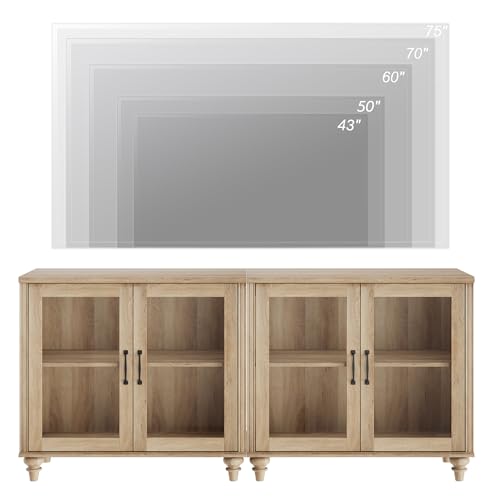 Off White Entertainment Center with Bookshelves, 8 Doors & 4 Drawer TV Stand H790