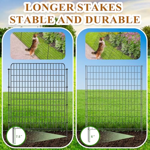 36 in x 25 ft Decorative Metal Garden Fence W8992