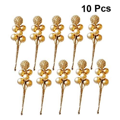 20 Pcs Red Berry Picks Artificial Christmas Decor O6102