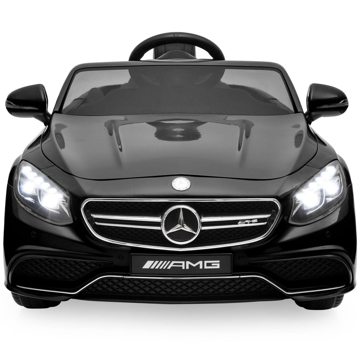 12V Kids Ride-On Car with Parent Control, MP3, 3 Speeds - Black X835