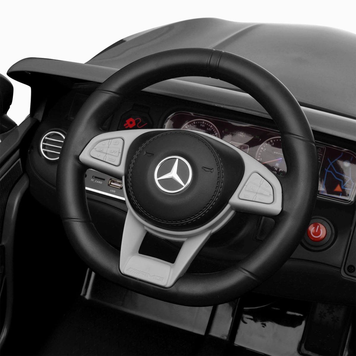 12V Kids Ride-On Car with Parent Control, MP3, 3 Speeds - Black X835