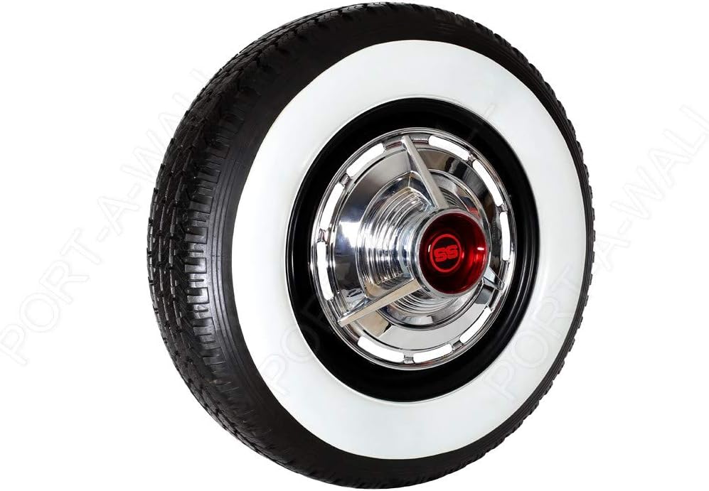 16" X3" Wide White Tire Insert Trim Set 4 pcs S82881