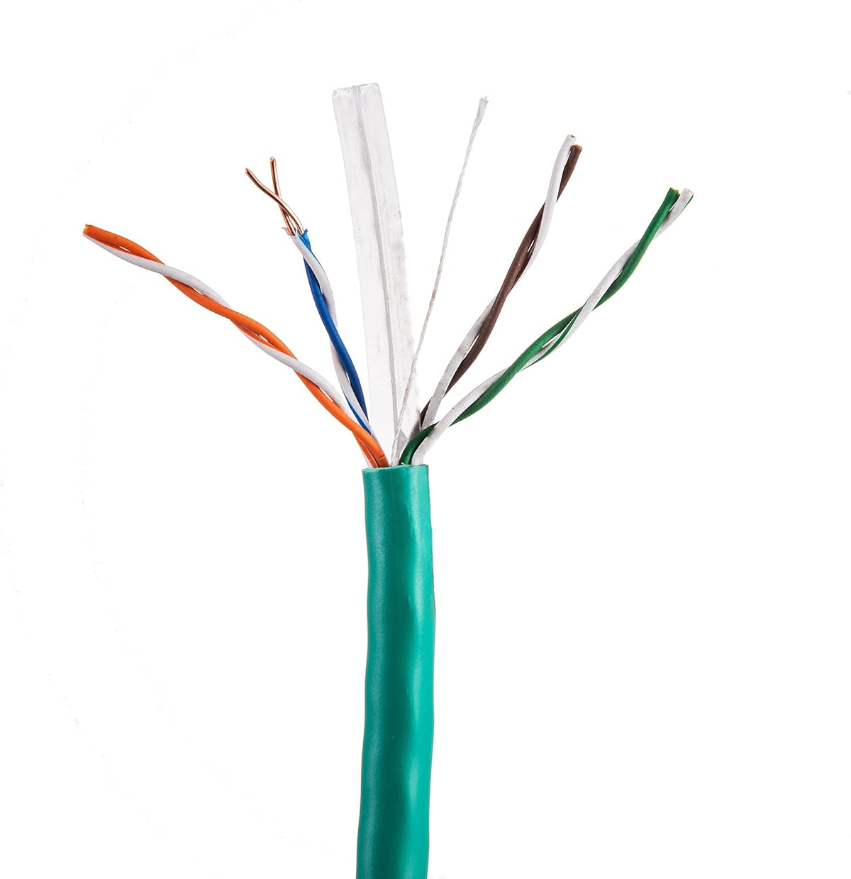 1000ft CAT6 Solid UTP 23AWG Ethernet Cable Orange I94377