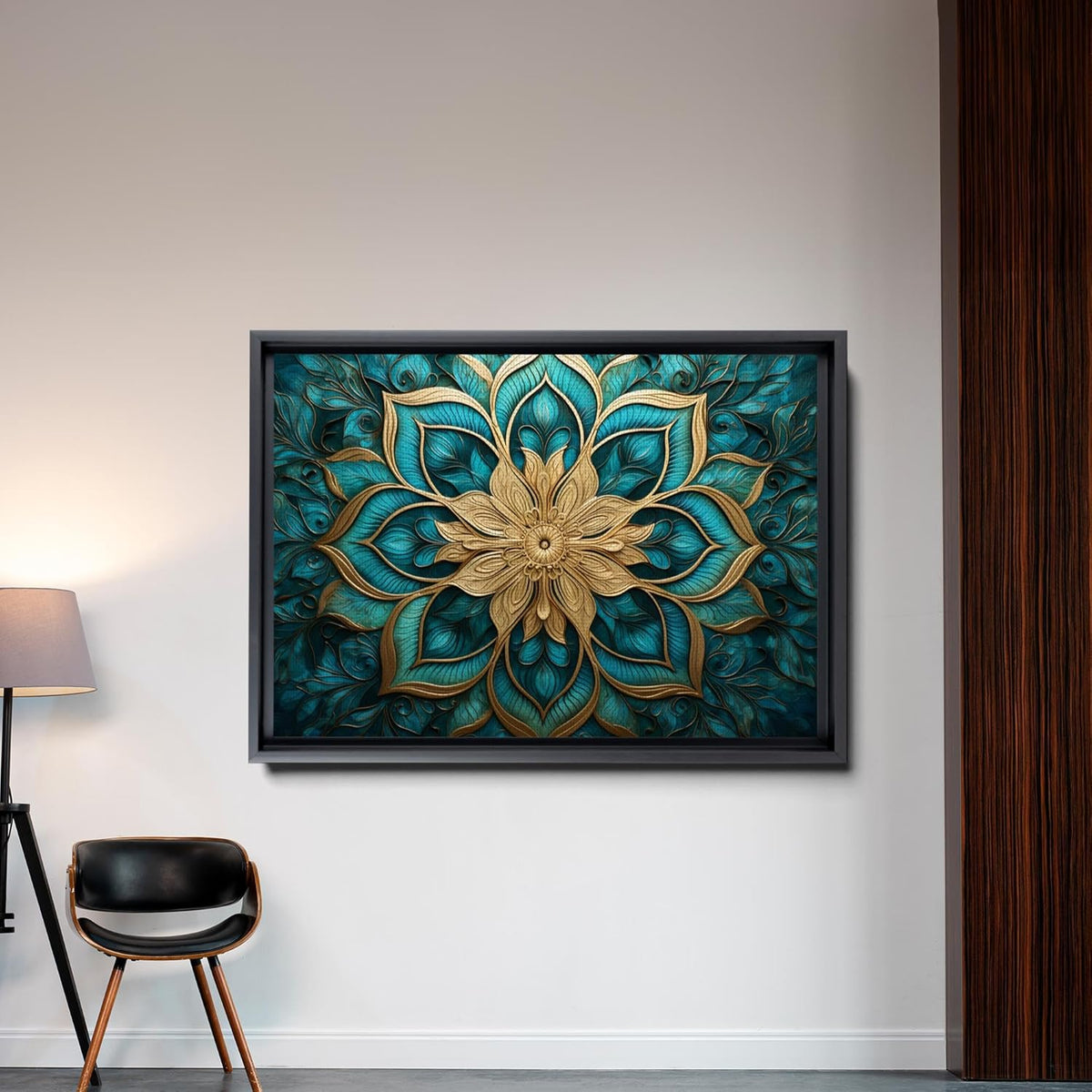 Vintage Mandala Flowers Wall Art R326169
