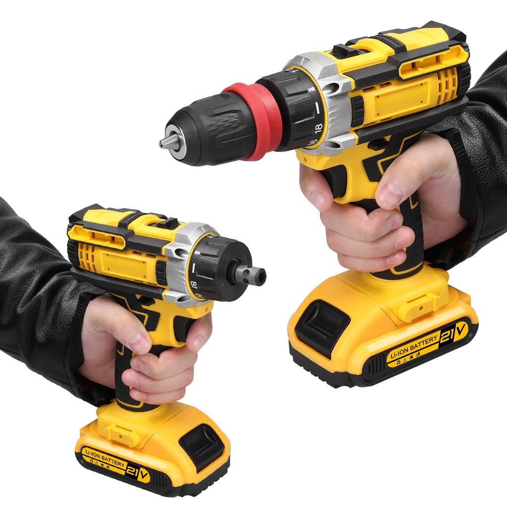 21V 2in1 Electric Screwdriver High Torque Brushed Motor X4053